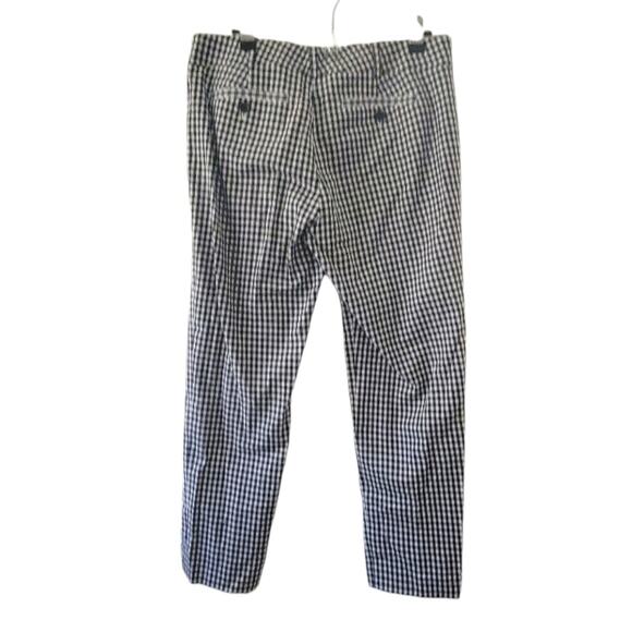 Club Monaco checker plaid pants, cropped ankle, black & white, size 6 - Picture 3 of 6